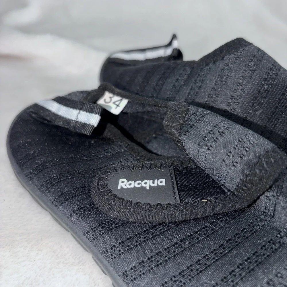 Racqua Water Shoes Size 3/34 Black Lightweight‎ Pool Swim Beach Sport Aqua Vaca